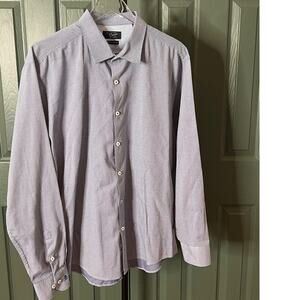 Original Penguin Men's Geometric Print Long Sleeve‎ Dress Shirt